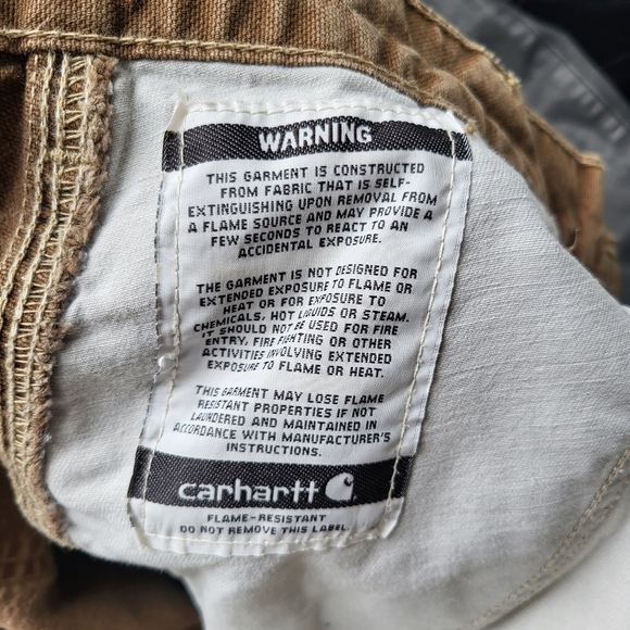 Carhartt flame resistant khaki thick pants - Picture 6 of 11